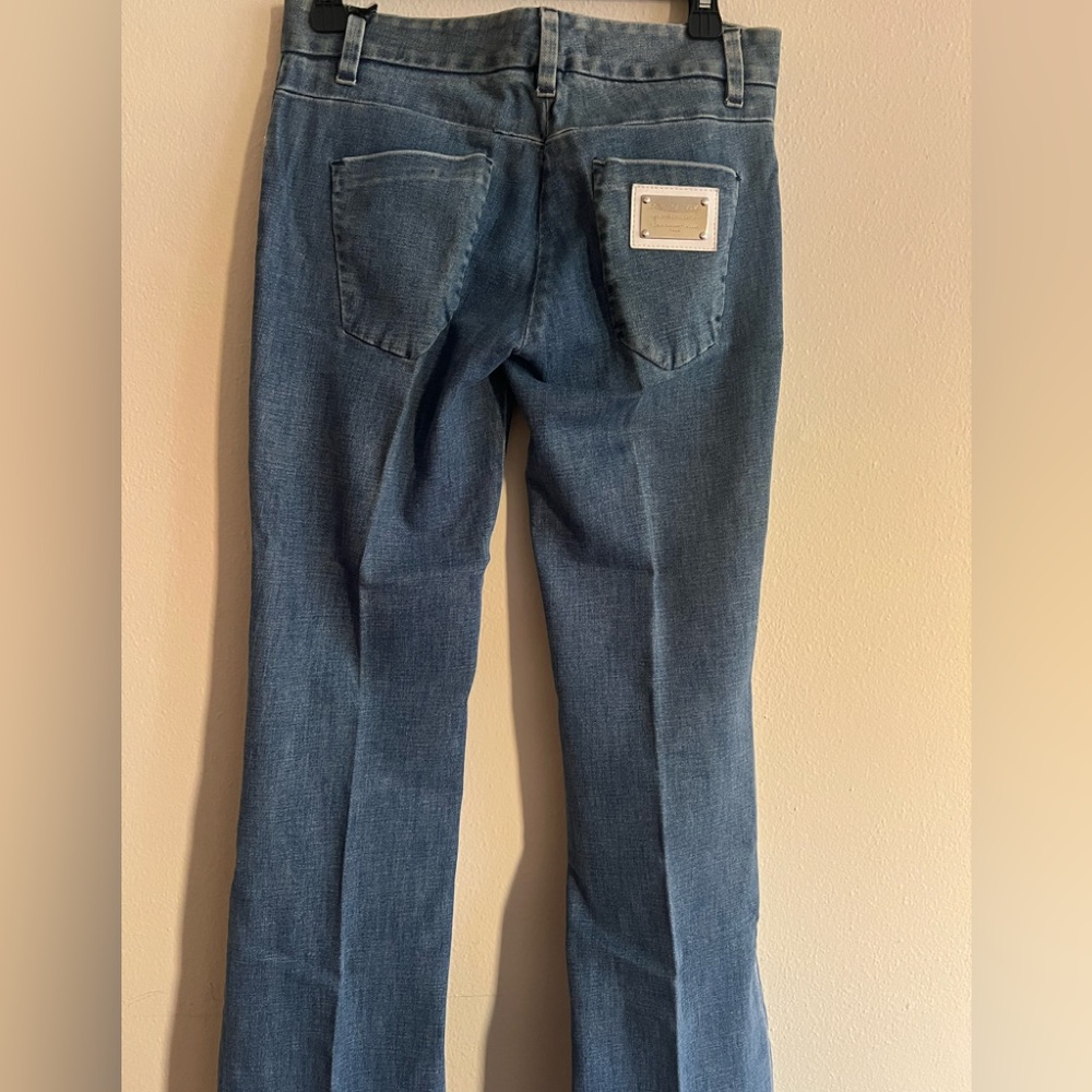 Vintage New Dolce & Gabbana Light Blue Flare Jeans Italy Size 40 Authentic - Picture 5 of 14